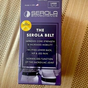 Serola Belt for SI joint or lower back/hip pain. Size large. For men or women.